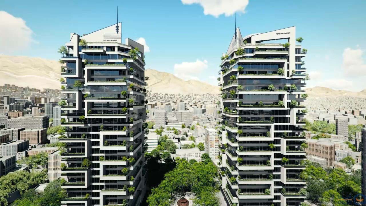  برج دوقلوی باغ ایرانی 